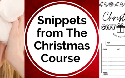 Snippets of the Christmas course